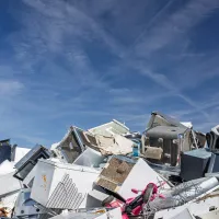 Full property junk removal with appliances, furniture, and household clutter removed